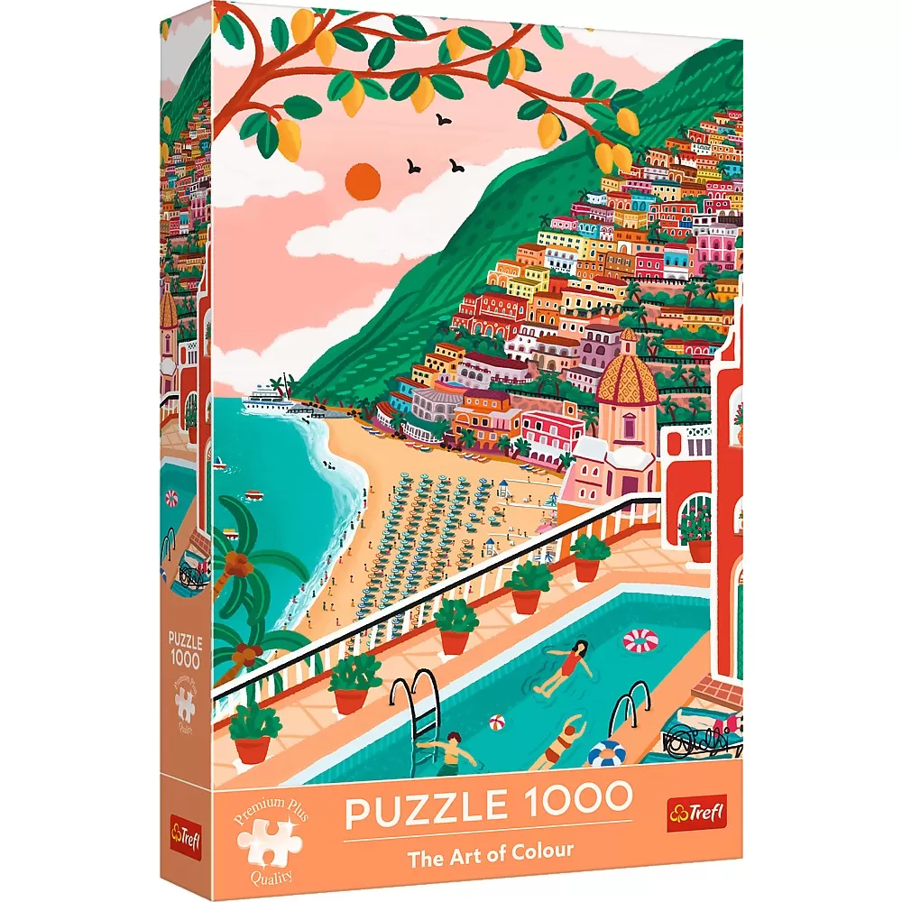 Jucării și Jocuri pentru copii - Puzzle trefl 1000 premium plus positano italia