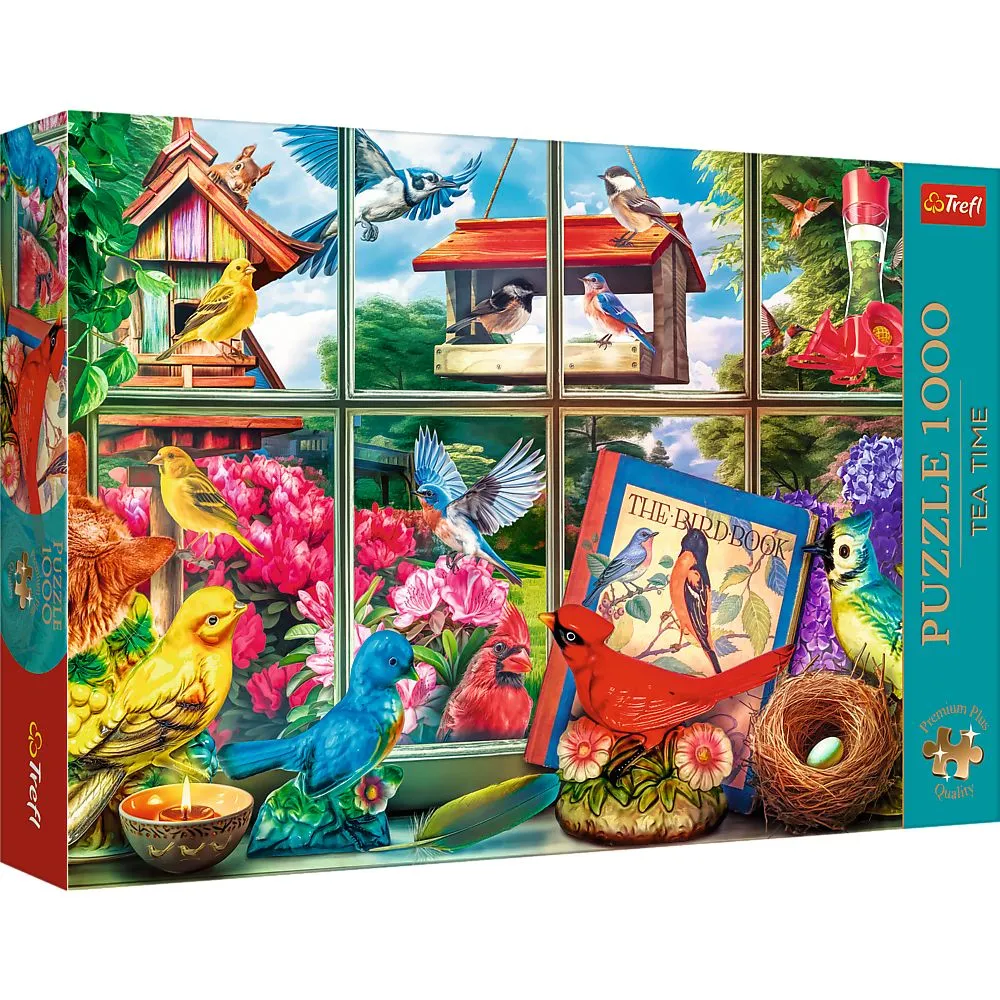 Jucării și Jocuri pentru copii - Puzzle trefl 1000 premium plus tea time lumea pasarilor, copii varsta 12 ani pana la +15 ani
