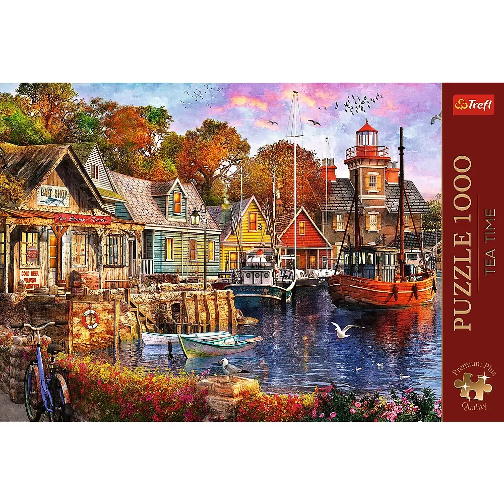 Puzzle trefl 1000 premium plus tea time portul minunat [2]