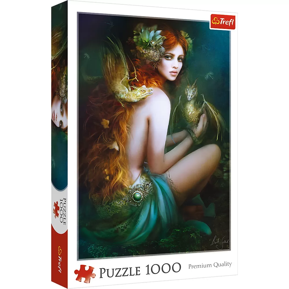 Jucării și Jocuri pentru copii - Puzzle trefl 1000 prietena cu dragonii