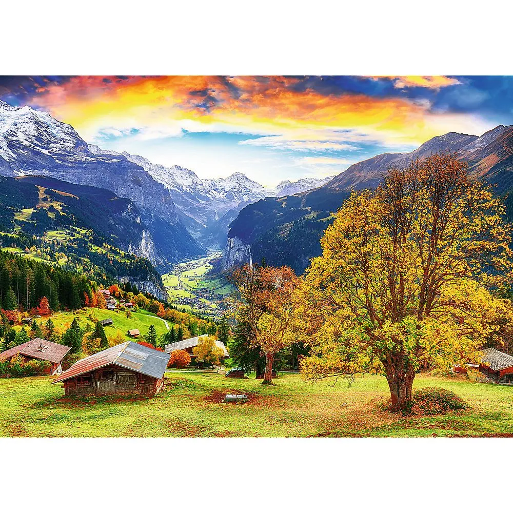Puzzle trefl 1000 sat alpin pitoresc, copii varsta 12 ani pana la +15 ani [1]