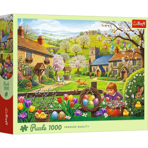 Jucării și Jocuri pentru copii - Puzzle trefl 1000 vanatoare de oua de paste copii varsta 12 ani - +15 ani