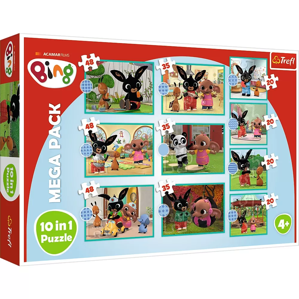 Jucării și Jocuri pentru copii - Puzzle trefl 10in1 bing lumea fantastica
