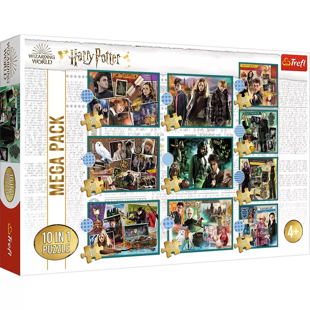Jucării și Jocuri pentru copii - Puzzle trefl 10in1 harry potter in lumea lui harry potter