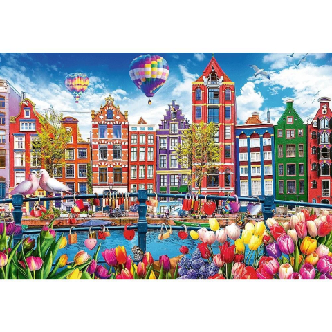 Puzzle trefl 1500 amsterdam colorat copii varsta 11 ani - +15 ani [1]