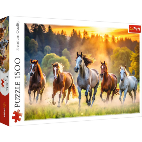 Jucării și Jocuri pentru copii - Puzzle trefl 1500 cal salbatic copii varsta 11 ani - +15 ani