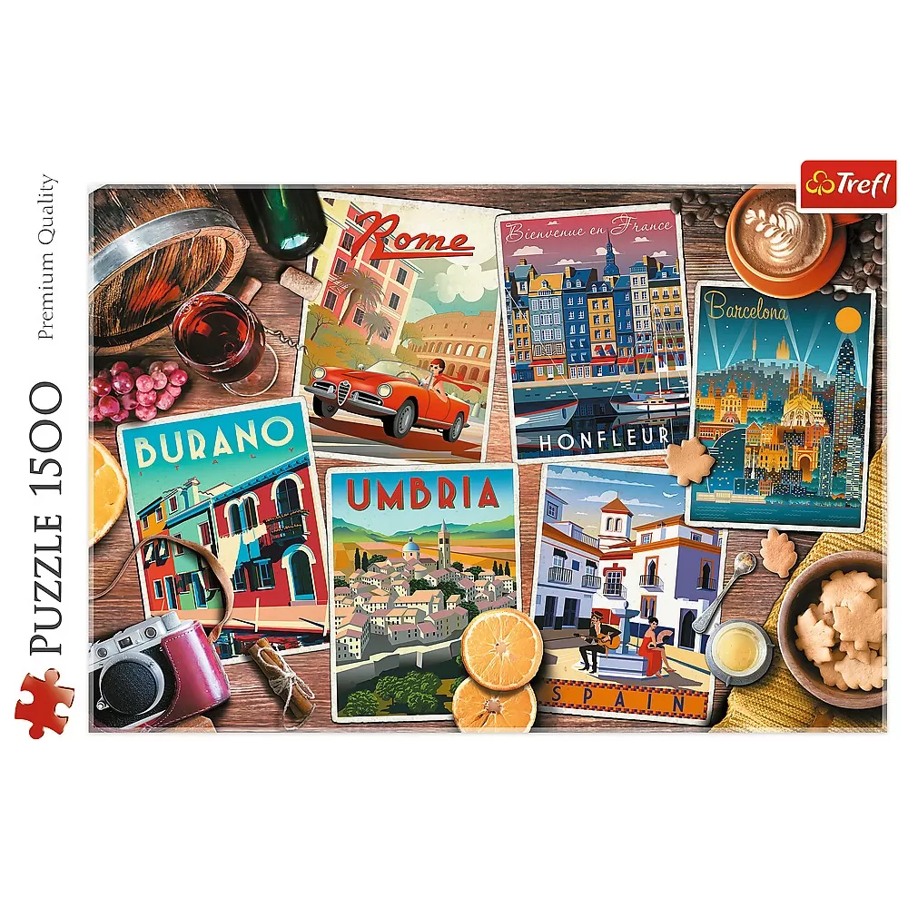 Puzzle trefl 1500 calatorind prin europa [2]