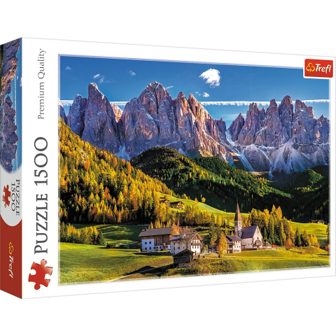 Jucării și Jocuri pentru copii - Puzzle trefl 1500 muntii dolomiti