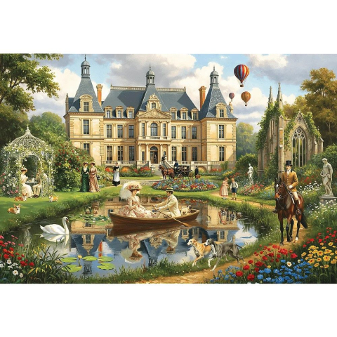 Puzzle trefl 1500 palatul de langa apa copii varsta 11 ani - +15 ani [1]