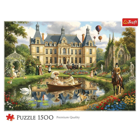 Puzzle trefl 1500 palatul de langa apa copii varsta 11 ani - +15 ani [2]
