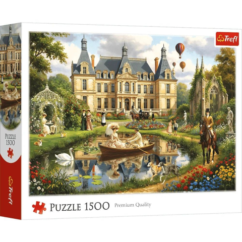 Jucării și Jocuri pentru copii - Puzzle trefl 1500 palatul de langa apa copii varsta 11 ani - +15 ani