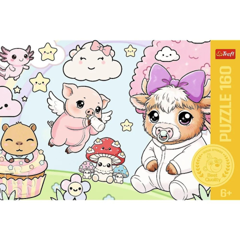 Puzzle trefl 160 animale mici copii varsta 6 ani - 10 ani [2]
