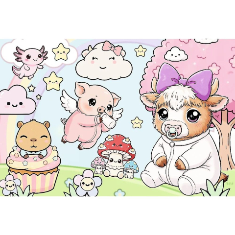 Puzzle trefl 160 animale mici copii varsta 6 ani - 10 ani [1]