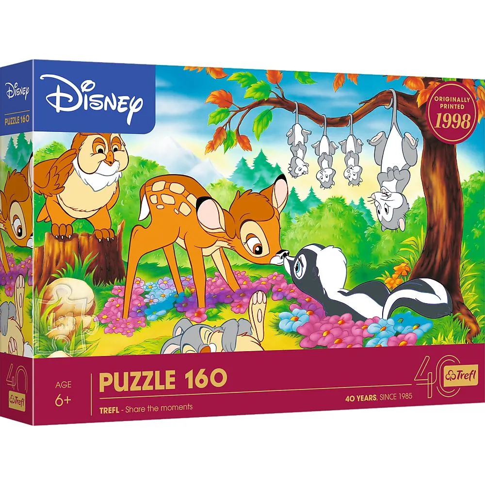 Jucării și Jocuri pentru copii - Puzzle trefl 160 bambi si prietenii padurii, copii varsta 6 ani pana la 10 ani