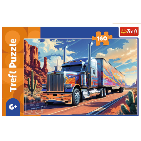 Puzzle trefl 160 camion pe drum copii varsta 6 ani - 10 ani [2]