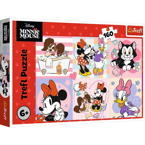 Jucării și Jocuri pentru copii - Puzzle trefl 160 disney ziua colorata a lui minnie  copii varsta 6 ani - 10 ani