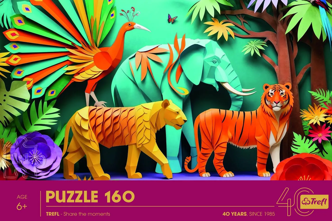 Puzzle trefl 160 jungla, copii varsta 6 ani pana la 10 ani [2]