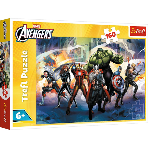 Jucării și Jocuri pentru copii - Puzzle trefl 160 marvel razbunatorii superputeri copii varsta 6 ani - 10 ani