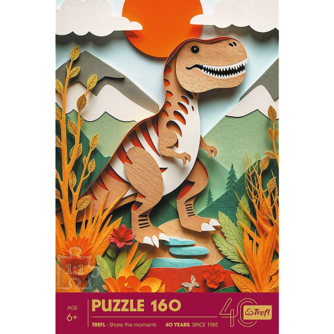 Puzzle trefl 160 paper art 3d dinozaur [2]