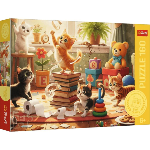 Jucării și Jocuri pentru copii - Puzzle trefl 160 poftele pisicii copii varsta 6 ani - 10 ani
