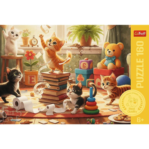 Puzzle trefl 160 poftele pisicii copii varsta 6 ani - 10 ani [2]