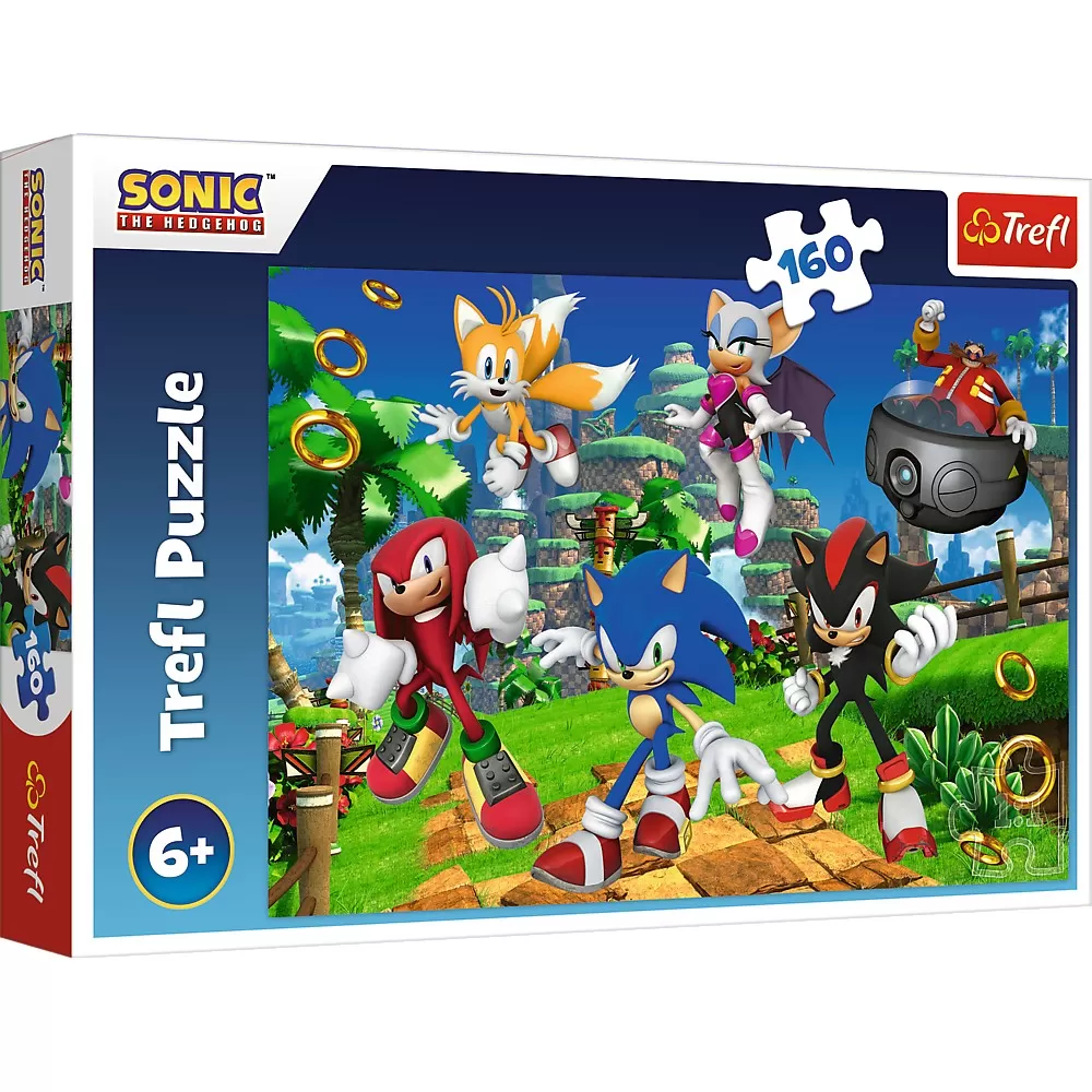 Jucării și Jocuri pentru copii - Puzzle trefl 160 sonic si prietenii