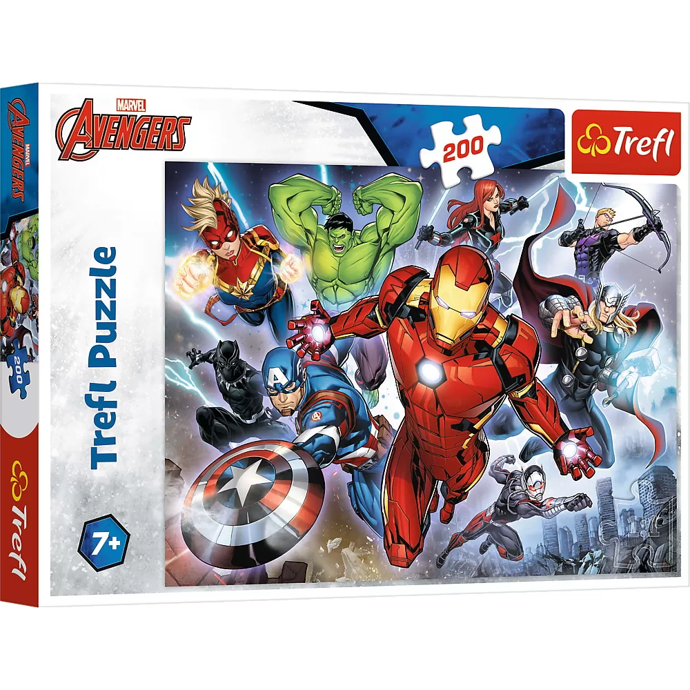 Jucării și Jocuri pentru copii - Puzzle trefl 200 avengers rabunatorii