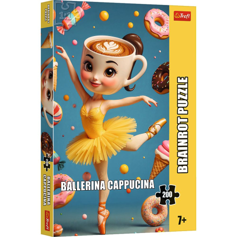 Jucării și Jocuri pentru copii - Puzzle trefl 200 brainrots balerina cappucina copii varsta 7 ani - 12 ani