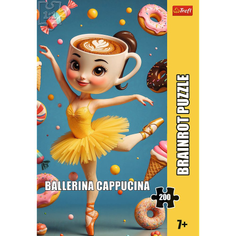 Puzzle trefl 200 brainrots balerina cappucina copii varsta 7 ani - 12 ani [2]