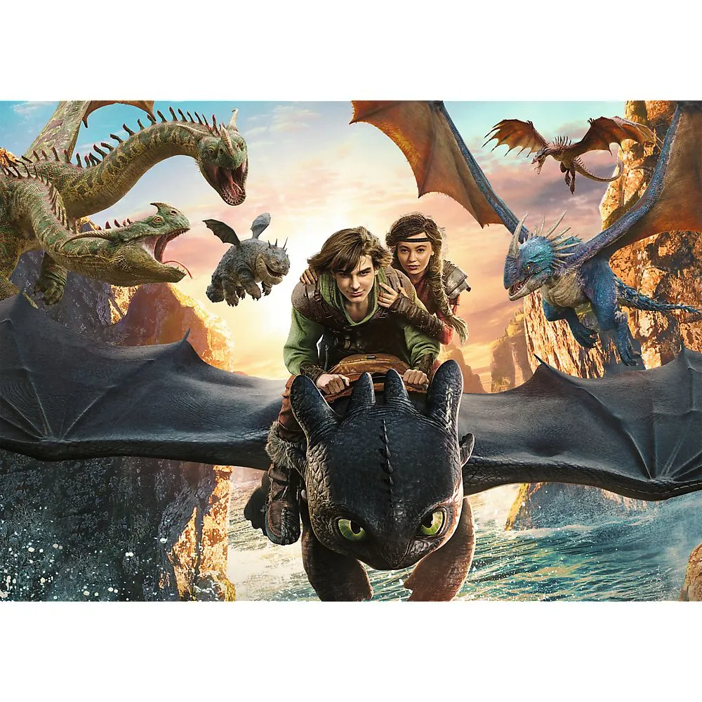 Puzzle trefl 200 cum sa iti dresezi dragonul toothless si prietenii, copii 7 ani pana la 11 ani [1]