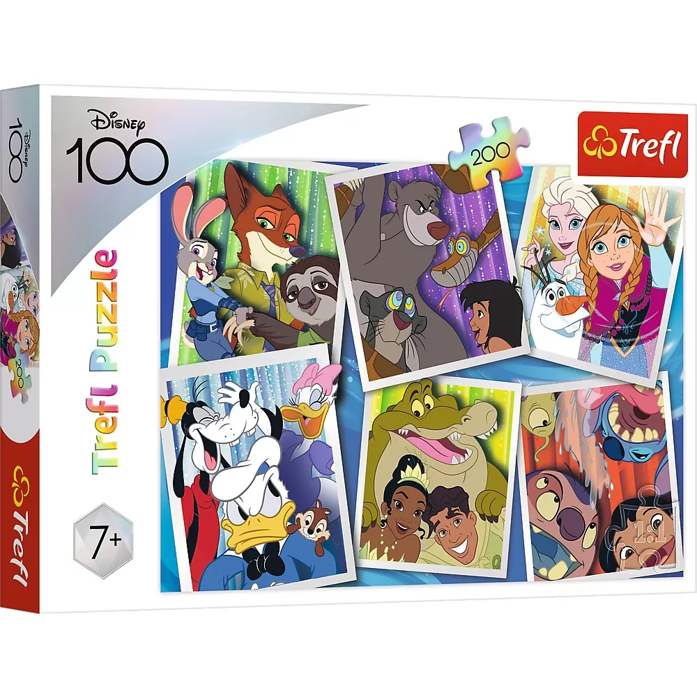Jucării și Jocuri pentru copii - Puzzle trefl 200 disney minunata lume