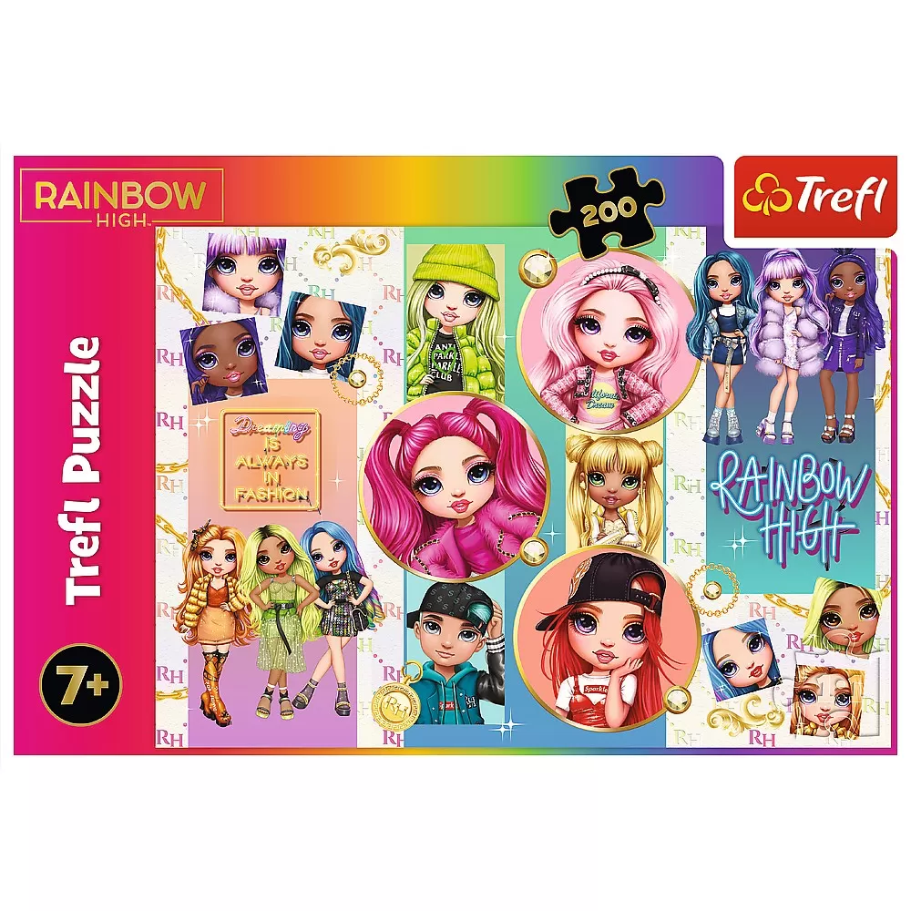 Puzzle trefl 200 rainbowhigh papusile [2]