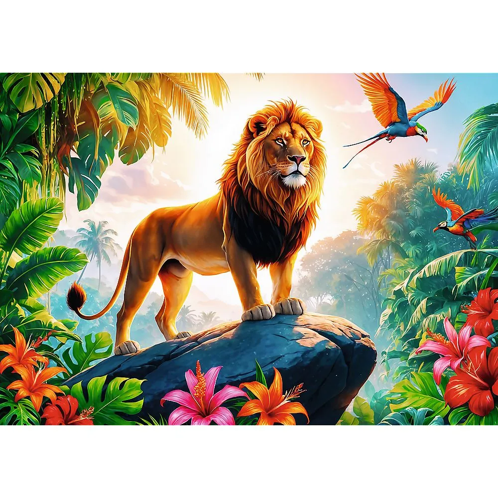 Puzzle trefl 200 regele junglei, copii varsta 7 ani pana la 11 ani [1]