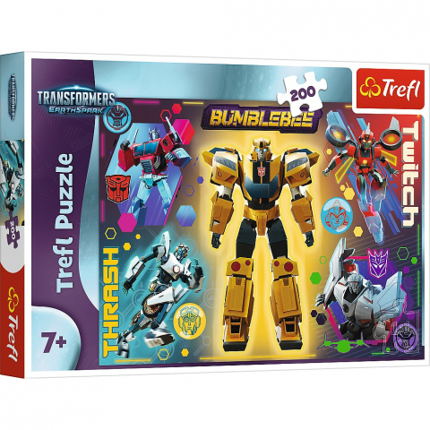 Jucării și Jocuri pentru copii - Puzzle trefl 200 transformers bumblebee