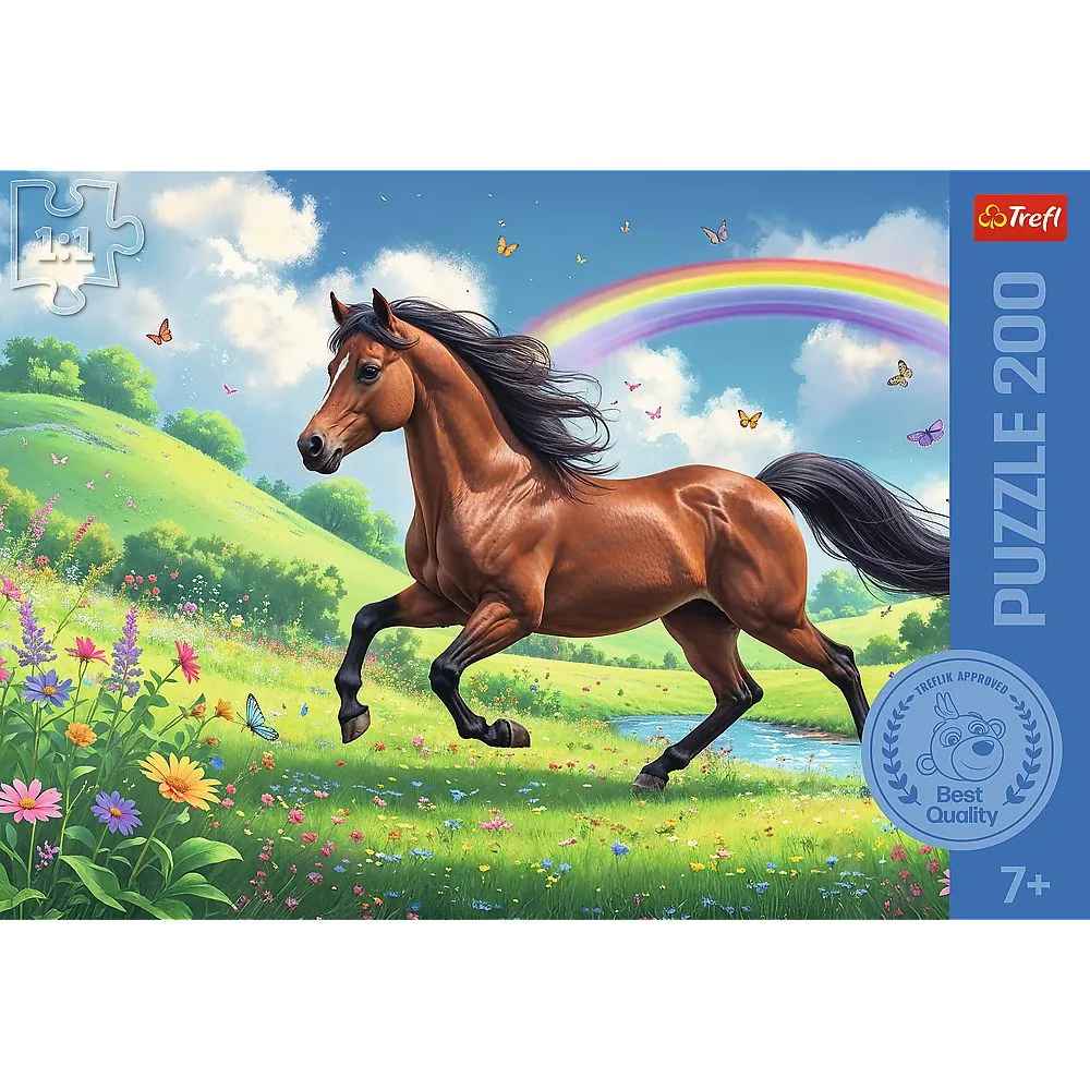 Puzzle trefl 200 un cal impunator, copii varsta 7 ani pana la 11 ani [2]