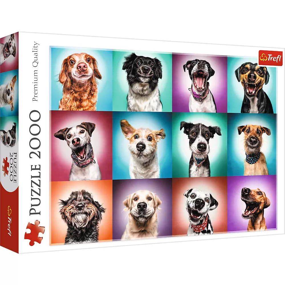 Jucării și Jocuri pentru copii - Puzzle trefl 2000 catelusii amuzanti