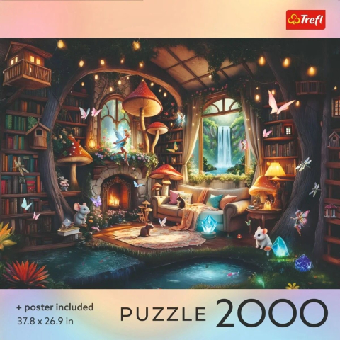 Puzzle trefl 2000 colectia sua casuta din basm cu poster inclus [2]
