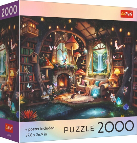 Jucării și Jocuri pentru copii - Puzzle trefl 2000 colectia sua casuta din basm cu poster inclus