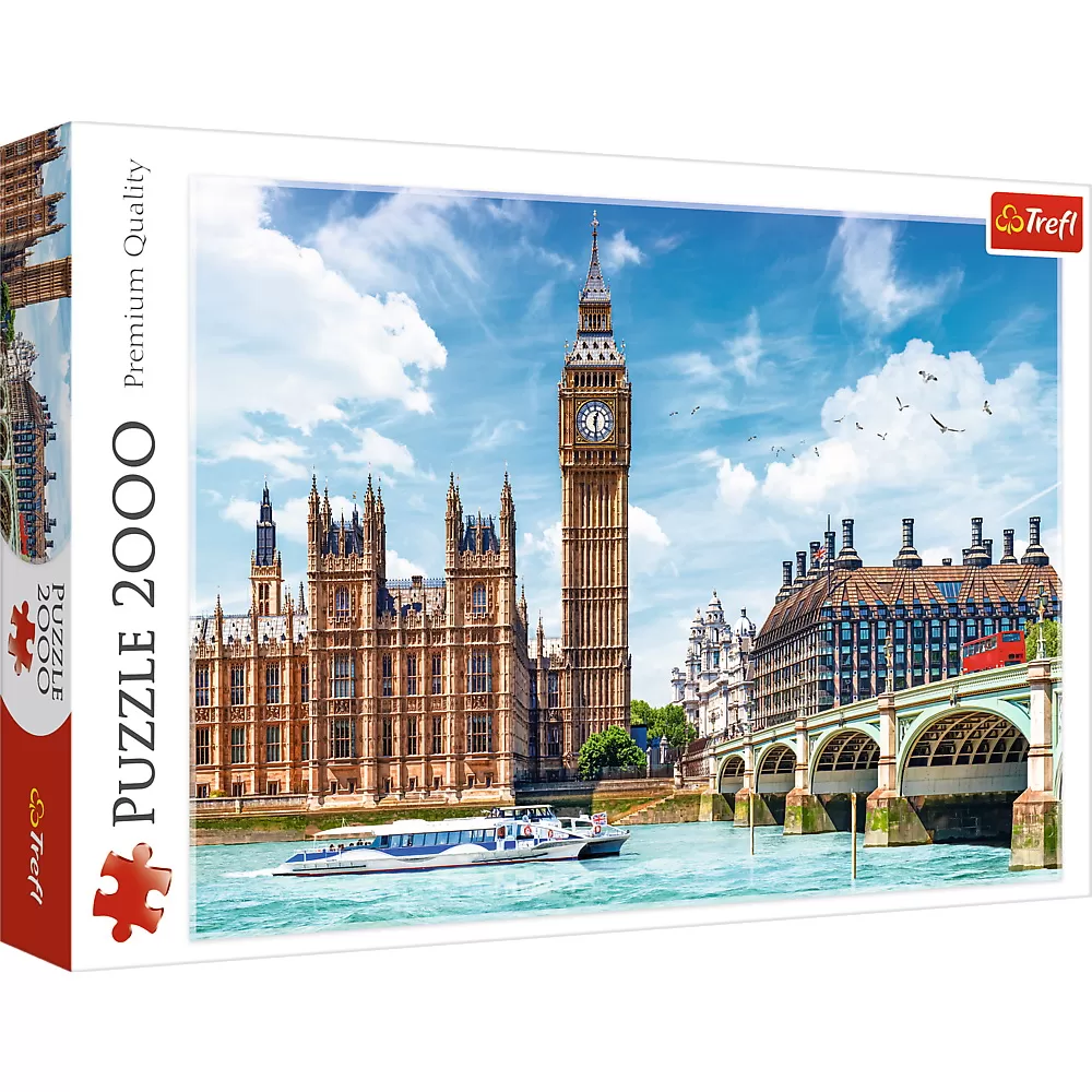 Jucării și Jocuri pentru copii - Puzzle trefl 2000 londra big ben
