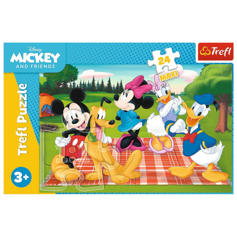Puzzle trefl 24 maxi disney mickey mouse si prietenii preferatul lui mickey [2]