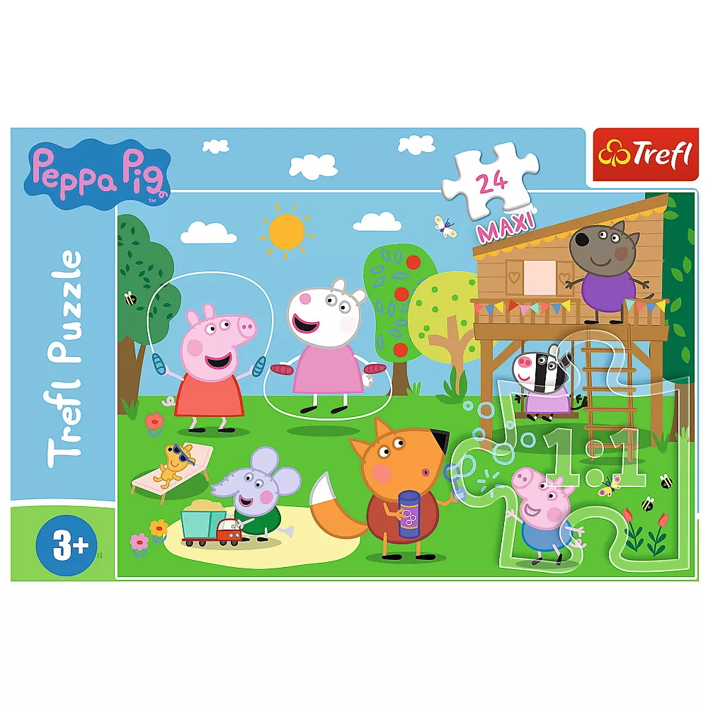 Puzzle trefl 24 maxi peppa pig distractia din iarba [2]