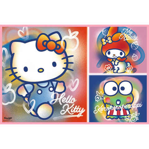 Puzzle trefl 2x200 hello kitty si prietenii [1]