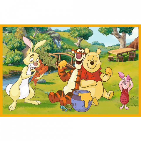 Puzzle trefl 2x24 disney winnie the pooh zi de joaca cu winnie si prietenii  [2]