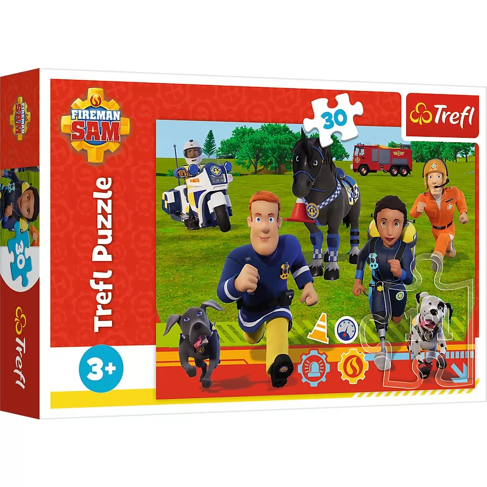Jucării și Jocuri pentru copii - Puzzle trefl 30 pompierul sam gata de salvare