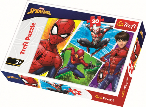 Jucării și Jocuri pentru copii - Puzzle trefl 30 spiderman si miguel