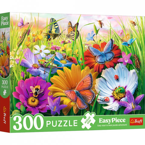 Jucării și Jocuri pentru copii - Puzzle trefl 300 easy piece insecte in lunca