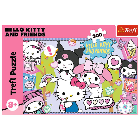 Puzzle trefl 300 hello kitty si prietenii copii varsta 8 ani - 13 ani [2]