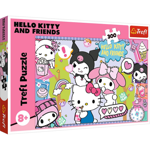 Jucării și Jocuri pentru copii - Puzzle trefl 300 hello kitty si prietenii copii varsta 8 ani - 13 ani