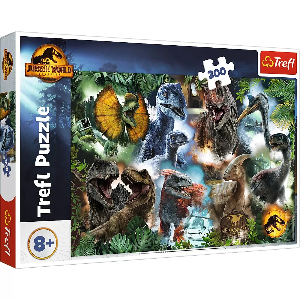 Jucării și Jocuri pentru copii - Puzzle trefl 300 jurrasic world dinozaurii favoriti