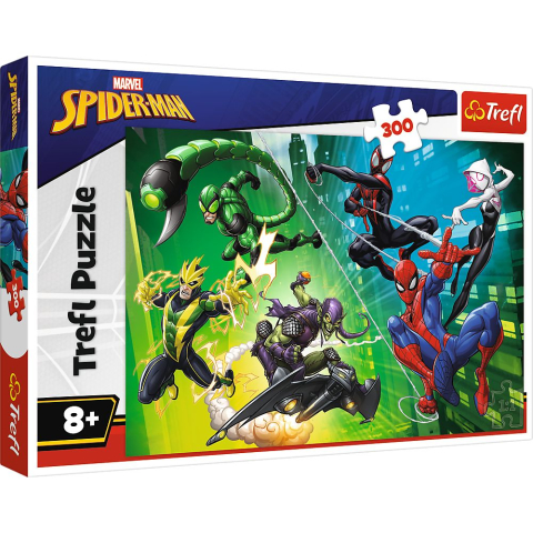 Jucării și Jocuri pentru copii - Puzzle trefl 300 marvel spiderman panza omului paianjen copii varsta 8 ani - +15 ani